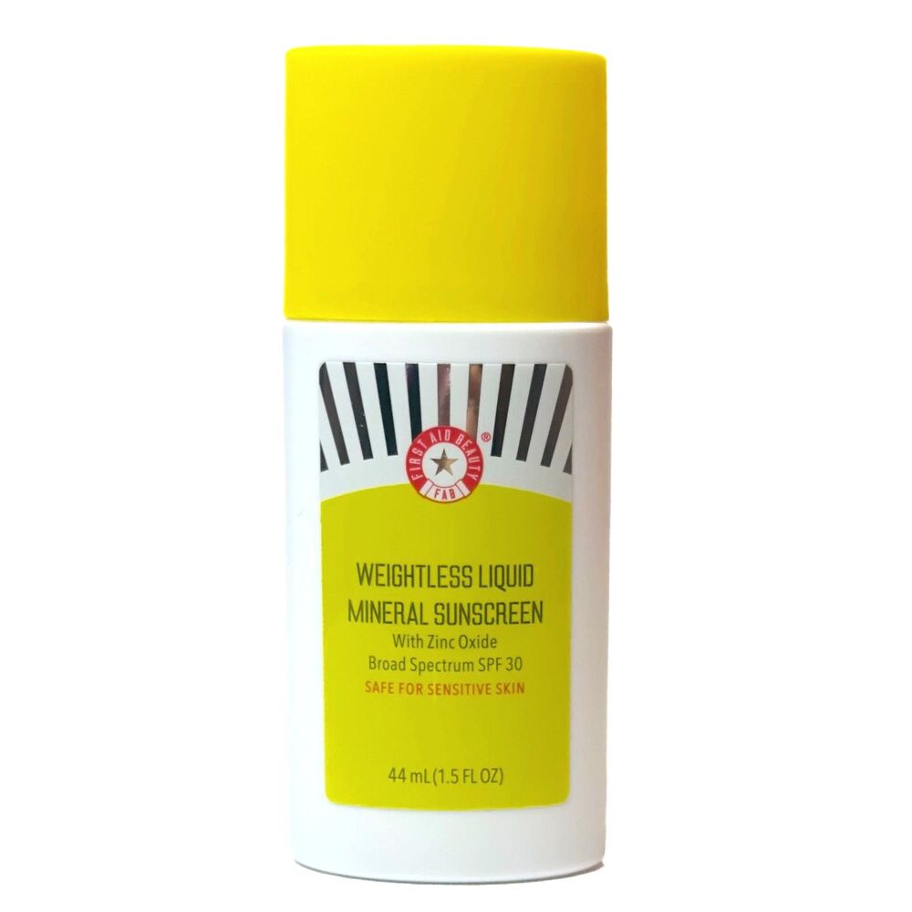 FAB First Aid Beauty WEIGHTLESS LIQUID MINERAL SUNSCREEN SPF30 1.5oz Exp 11/25